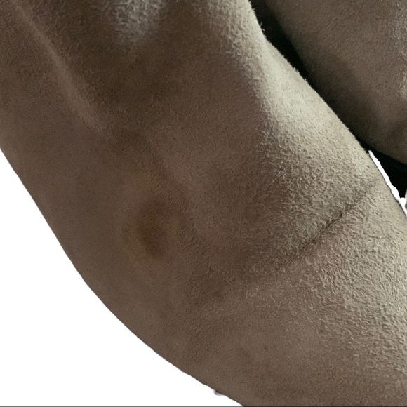 Sam Edelman Joey Heeled Suede Leather Ankle Boots Putty Womens Size 7M - Picture 8 of 11